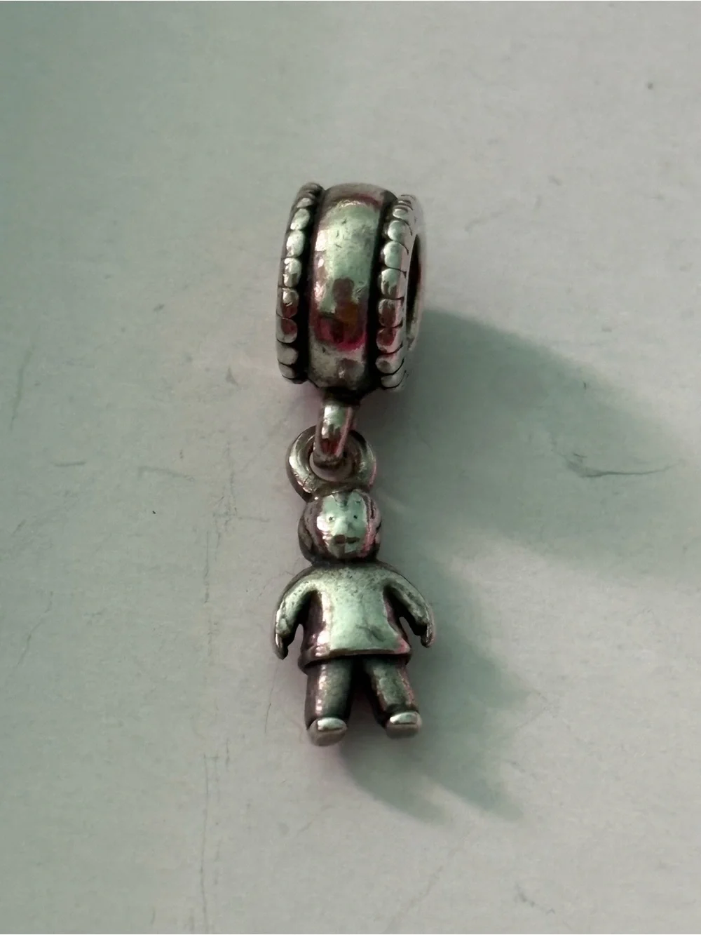Pandora Silver Dangle Boy Charm